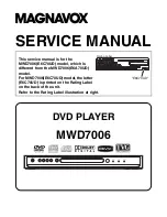 Preview for 1 page of Magnavox MWD7006 Service Manual