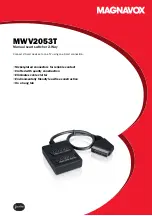 Preview for 1 page of Magnavox MWV2053T Manual