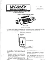 Предварительный просмотр 1 страницы Magnavox Odyssey 2 BJ/BK7600 Service Manual