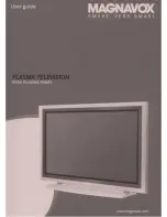 Magnavox Plasma Television User Manual preview