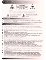 Preview for 2 page of Magnavox Plasma Television User Manual