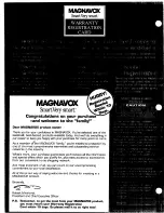 Preview for 2 page of Magnavox PR1310 Owner'S Manual