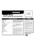 Предварительный просмотр 1 страницы Magnavox PRI907X Owner'S Manual