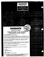 Предварительный просмотр 2 страницы Magnavox PS1980 Owner'S Manual