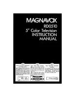 Предварительный просмотр 1 страницы Magnavox RD0510 Instruction Manual