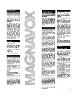 Preview for 2 page of Magnavox REM100 User Manual