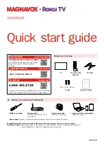 Preview for 1 page of Magnavox Roku TV 32MV322R Quick Start Manual