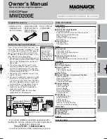 Preview for 1 page of Magnavox RSMWD200E Owner'S Manual