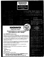 Preview for 2 page of Magnavox TP2590 Owner'S Manual