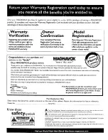 Предварительный просмотр 2 страницы Magnavox TS 2775 Owner'S Manual