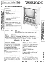 Magnavox U26-O1AA Disassembly Instructions Manual preview