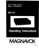 Magnavox VR9720AT01 Operating Instructions Manual preview