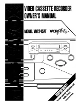 Magnavox VRT245AT Owner'S Manual preview