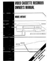 Preview for 1 page of Magnavox VRT642 Owner'S Manual