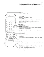 Preview for 13 page of Magnavox VRU262AT Owner'S Manual