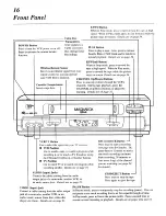 Preview for 16 page of Magnavox VRU662AT Owner'S Manual