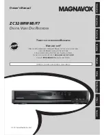 Magnavox ZC320MW8B Owner'S Manual preview