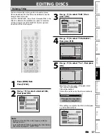 Preview for 57 page of Magnavox ZV420MW8 - DVDr/ VCR Combo Owner'S Manual