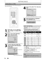 Preview for 74 page of Magnavox ZV457MG9A Owner'S Manual