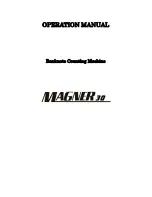 Magner 30 Operating Manual предпросмотр