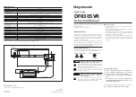 Предварительный просмотр 1 страницы Magnescale DF800S Series Instruction Manual