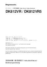 Предварительный просмотр 1 страницы Magnescale DK812 Series Instruction Manual