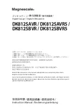 Magnescale DK812S Series Instruction Manual preview