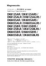 Magnescale DK812SAR Instruction Manual preview