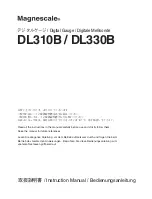 Magnescale DL310B Instruction Manual preview