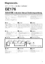 Предварительный просмотр 1 страницы Magnescale DZ176 Instruction Manual