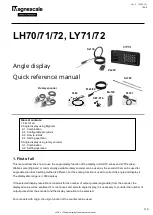 Magnescale LH70 Quick Reference Manual предпросмотр