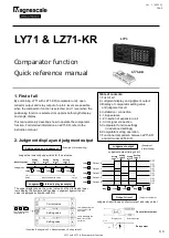 Предварительный просмотр 1 страницы Magnescale LY71 Quick Reference Manual