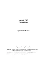 Magnet PR-7 Operation Manual предпросмотр