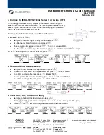 Preview for 1 page of Magnetek DataLogger 3 Series Quick Start Manual