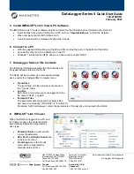 Preview for 2 page of Magnetek DataLogger 3 Series Quick Start Manual