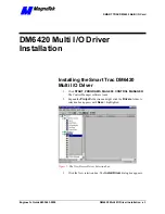Предварительный просмотр 7 страницы Magnetek SMART TRAC DM6420 Engineer'S Manual