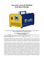 Preview for 2 page of Magneti Marelli M-MX4000 Operating Manual