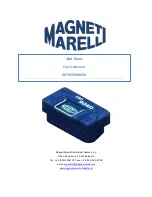 Preview for 1 page of Magneti Marelli Obd Road User Manual