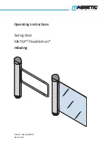 Magnetic Autocontrol MHTM FlowMotion mSwing Operating Instructions Manual preview