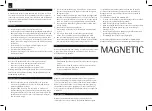 Preview for 2 page of Magnetic PARAFFIN BATH Manual