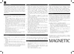 Preview for 4 page of Magnetic PARAFFIN BATH Manual