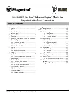 Preview for 3 page of Magnetrol 2xx Operating Manual