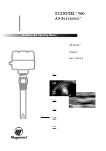 Preview for 1 page of Magnetrol ECHOTEL 960 Installation And Operating Manual