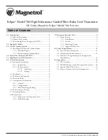 Preview for 2 page of Magnetrol Eclipse 706-512 Manual