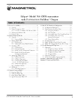 Preview for 3 page of Magnetrol Eclipse 706 Operating Manual