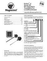 Magnetrol Kotron II Series 801 Instruction Manual preview