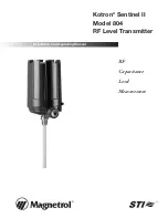 Preview for 1 page of Magnetrol Kotron Sentinel II 804 Series Installation And Operating Manual