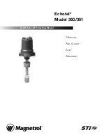 Preview for 1 page of Magnetrol STI Echotel 350 Installation And Operating Manual