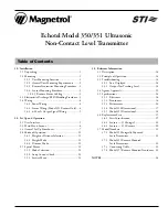 Preview for 3 page of Magnetrol STI Echotel 350 Installation And Operating Manual