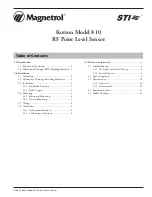 Preview for 3 page of Magnetrol STI Kotron 810 Installation And Operating Manual